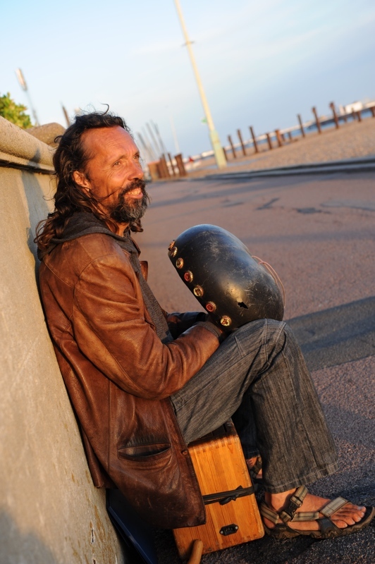 Playing Mbira